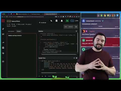 Playing Clash of Code with Viewers and Solving Code Wars Code Katas