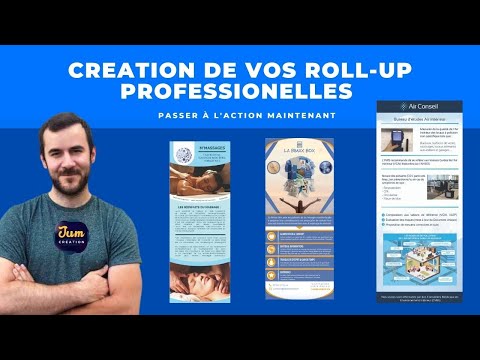 Création de roll up professionnel pour votre marque