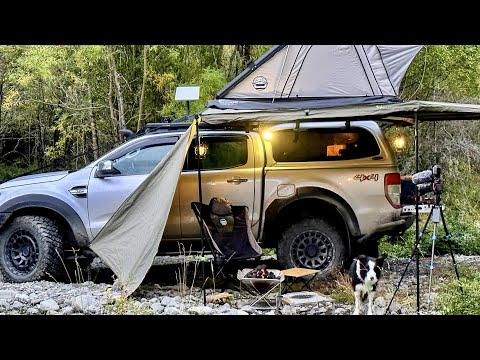 , title : 'Camping in Freezing Cold with Dog - Roof Tent'