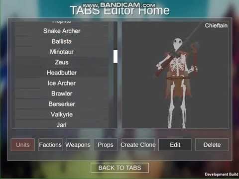 TABS UNIT CREATOR