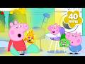 Peppa Pig In Spanish Peppa Opens A GOLDEN Squashpuff Toy Full Episodes 38 Mins