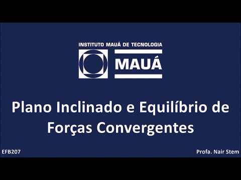 EFB207 - Física I [Plano Inclinado e Equilíbrio de Forças Convergentes]