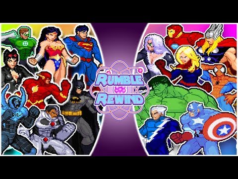 AVENGERS vs JUSTICE LEAGUE (Marvel vs DC Comics Animation) | RUMBLE REWIND
