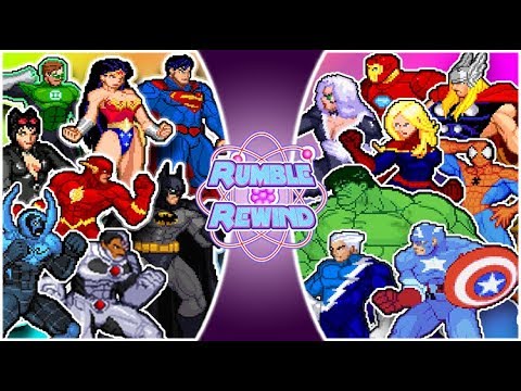 AVENGERS vs JUSTICE LEAGUE (Marvel vs DC Comics Animation) | RUMBLE REWIND Video