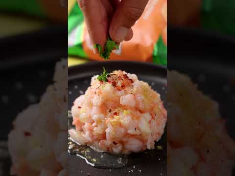 Tartar de Camarón con Mantequilla de Ajo