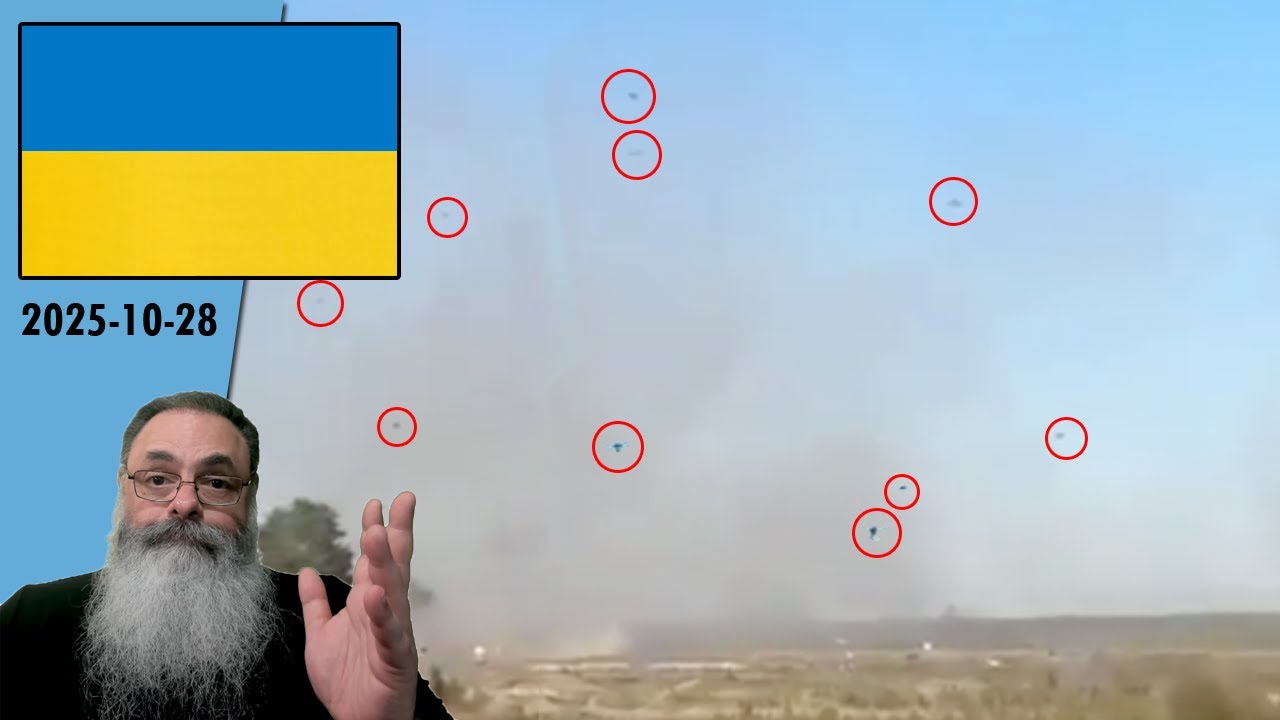 #Ucrânia 2025-10-28: PAREDE de DRONES UCRANIANA consegue parar RUSSOS de novo em DOBROPILLIA