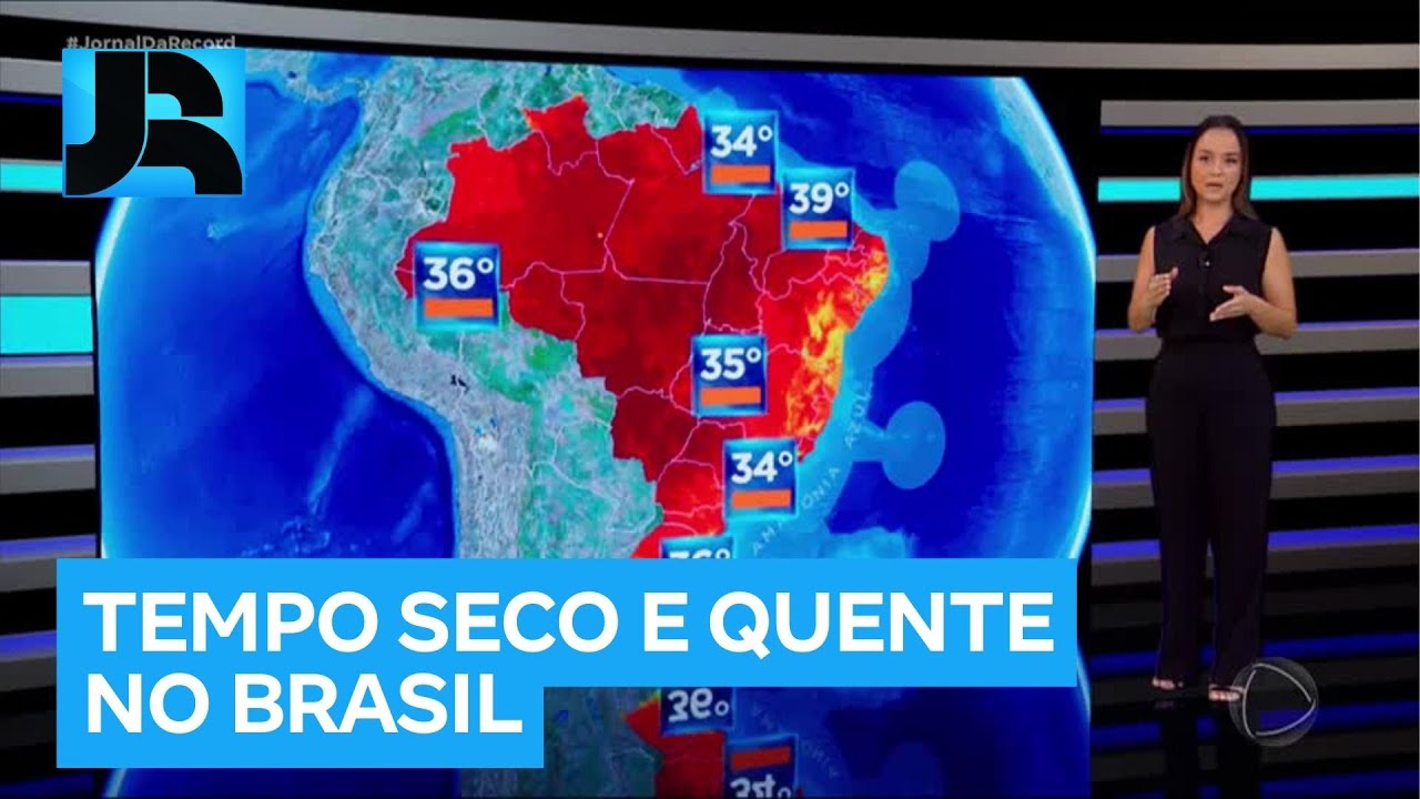 Tempo seco e quente: veja a previsão pelo Brasil nesta quarta (11)