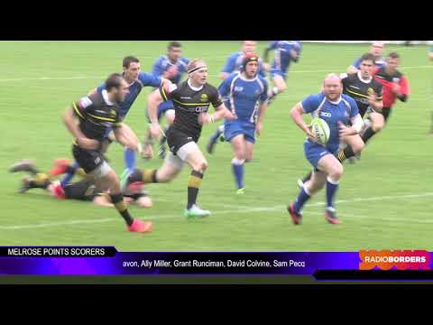 RUGBY MATCH: MELROSE v JEDFOREST - BOOKER BORDER LEAGUE - 14.8.15