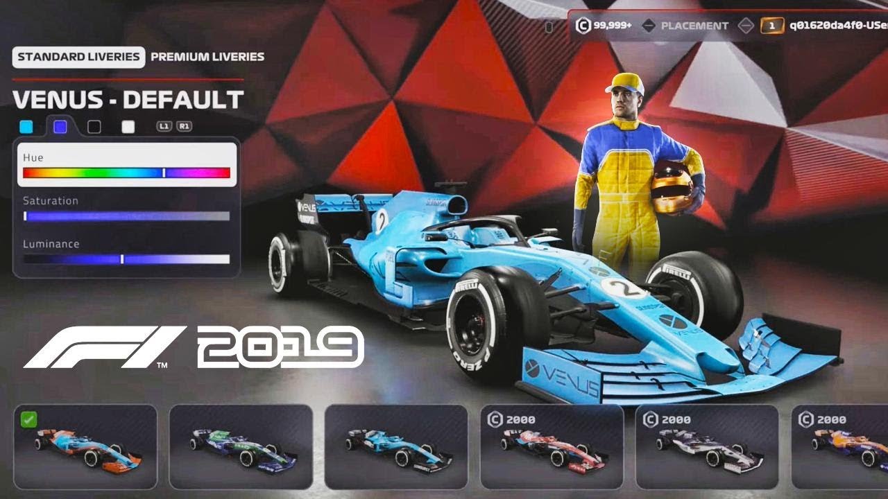 F1 2019 Gameplay - Car & Driver Customisation