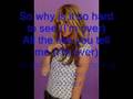 Ashley Tisdale Over it (with lyrics!)