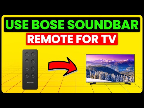 How To Use Bose Soundbar Remote For TV (How To Connect/Program Bose Soundbar Remote For TV)