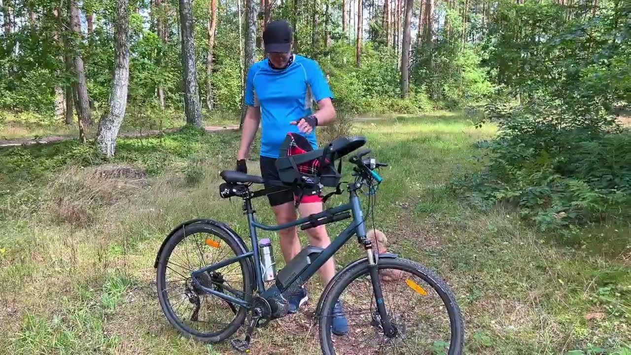 Fotelik dla psa na rower zamiast koszyka - BuddyRider po polsku, jak to działa PSI FOTELEK