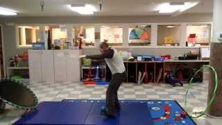 Mini Trampoline and Medicine Balls - Vestibular, Visual, Proprioceptive