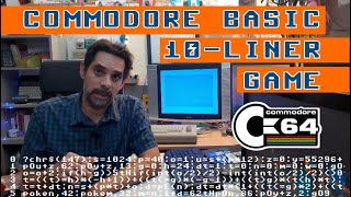 My first 10-liner game in Commodore Basic