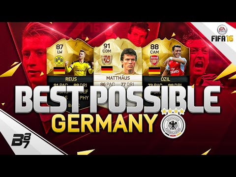 FIFA 16 | THE BEST POSSIBLE GERMANY SQUAD! w/ IF REUS AND MATTHÄUS!