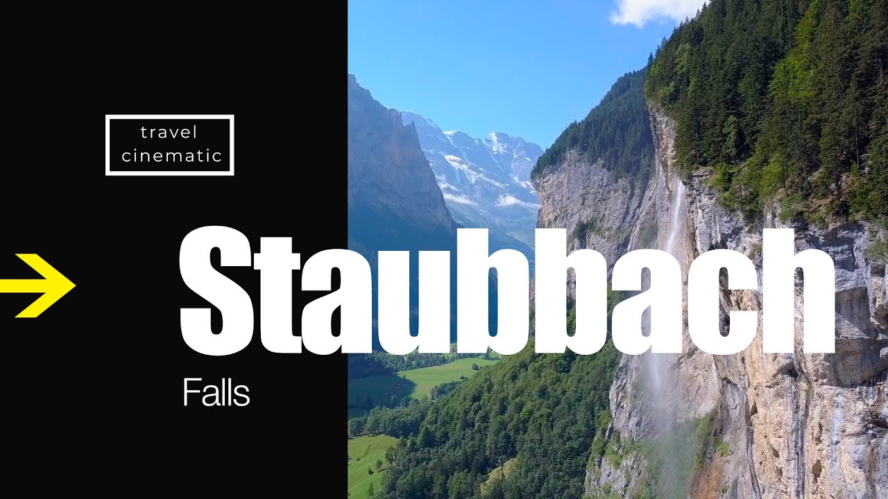 Take in the breathtaking bird's eye view of the majestic Staubbach Falls.