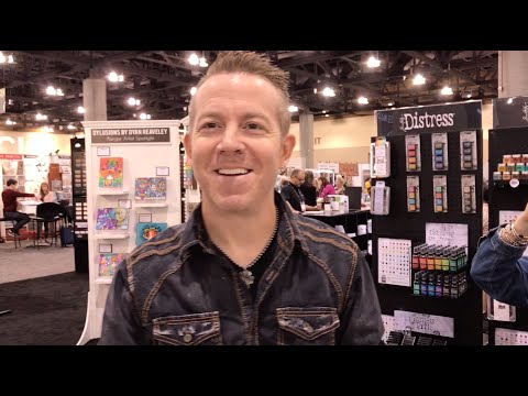 Tim Holtz demonstrates Alcohol Inks with the Alloys - Creativation 2020