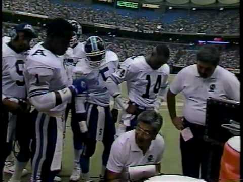 CFL Toronto 41 at B.C. 52 (1991) - 1st quarter