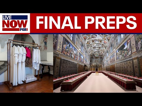 Video | Conclave watch: Final preps made inside Sistine Chapel to elect pope | LiveNOW from FOX