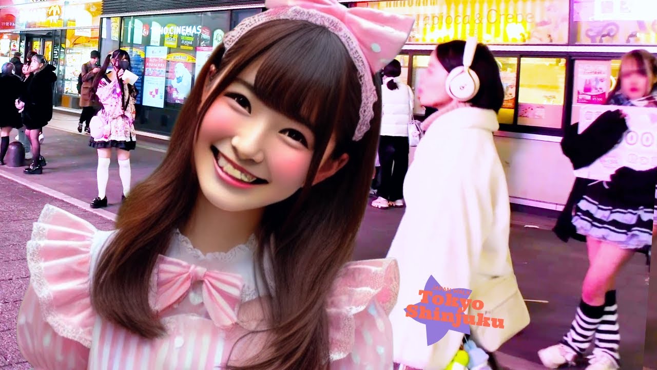 Tokyo Shinjuku 👍 Maid Cafe Night ♪💖 4K Non-stop 1 hour