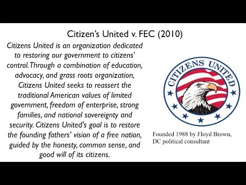 Lecture 10: Money in Politics