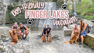 Finger Lakes, NY Vacation + Train Ride for our 14th Anniversary *Dog Friendly Travel Vlog*