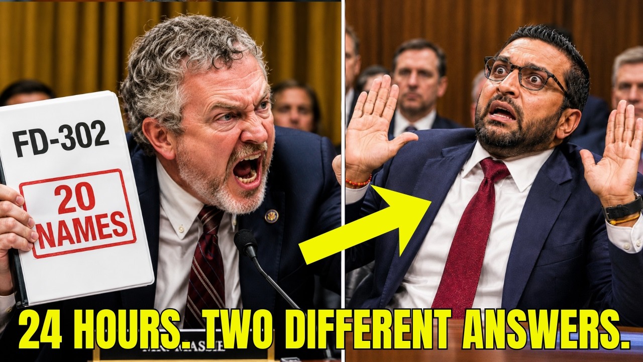 Rep. Massie confronts FBI Director Patel with four Epstein documents during congressional hearing