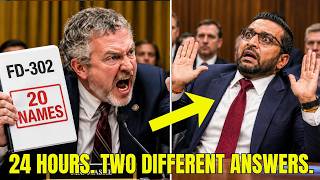 Rep. Massie confronts FBI Director Patel with four Epstein documents during congressional hearing