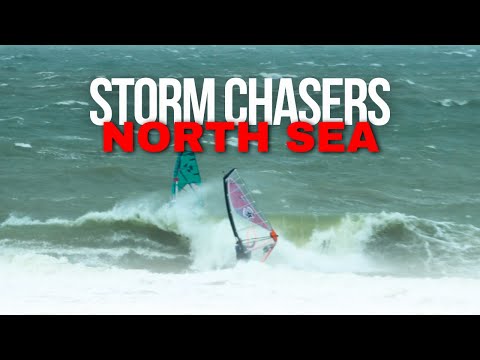 Windsurfers Chasing Storm Conditions 🌪️ North Sea Pure Windsurfing RAW Footage!