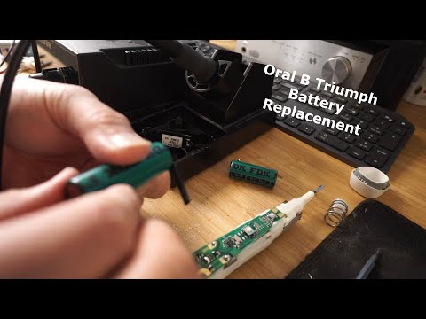 Upgrading the battery on a  Oral B 5000 Toothbrush
