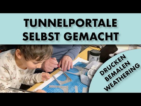 Bau einer Modelleisenbahn von Grund auf - Teil 25 - Die Tunnelportale