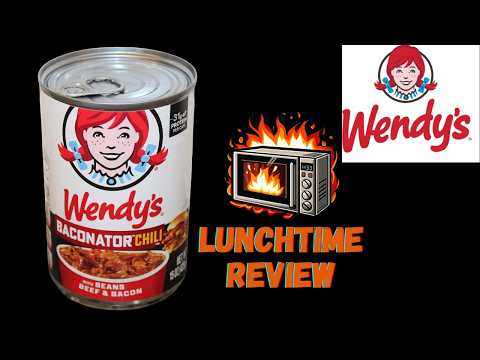 Wendy’s BACONATOR Chili with Beans Beef & Bacon Review