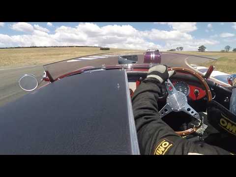 Austin Blanch in his MGA competing at the 25th anniversary Wakefield Park race meeting. Event 4.