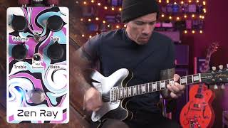 Video thumbnail for Pogo Pedals Zen Ray overdrive pedal by R.J. Ronquillo