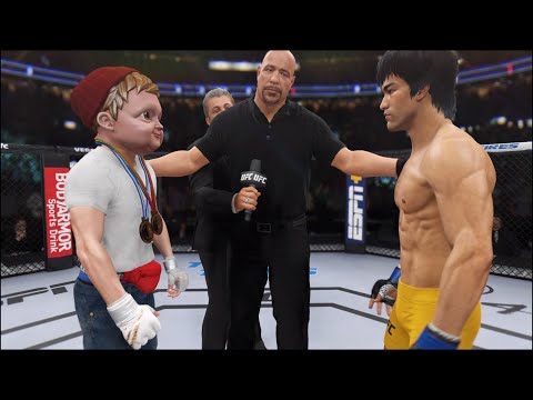 Hasbulla vs. Bruce Lee - EA Sports UFC 4 - Crazy UFC 👊🤪