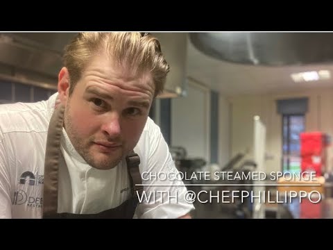 Chocolate steamed sponge pudding