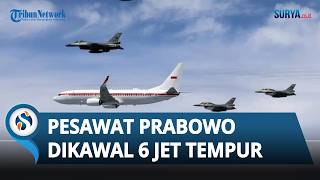 HUT ke-80 TNI AU, Pesawat Kepresidenan Prabowo Dikawal Jet Tempur F-16 dan T-50 Golden Eagle