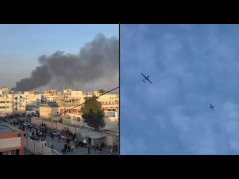 Smoke rises north of Khan Yunis following Israeli strikes | AFP