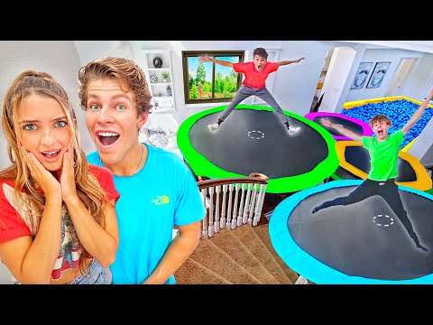 TURNING MY HOUSE INTO A TRAMPOLINE PARK!