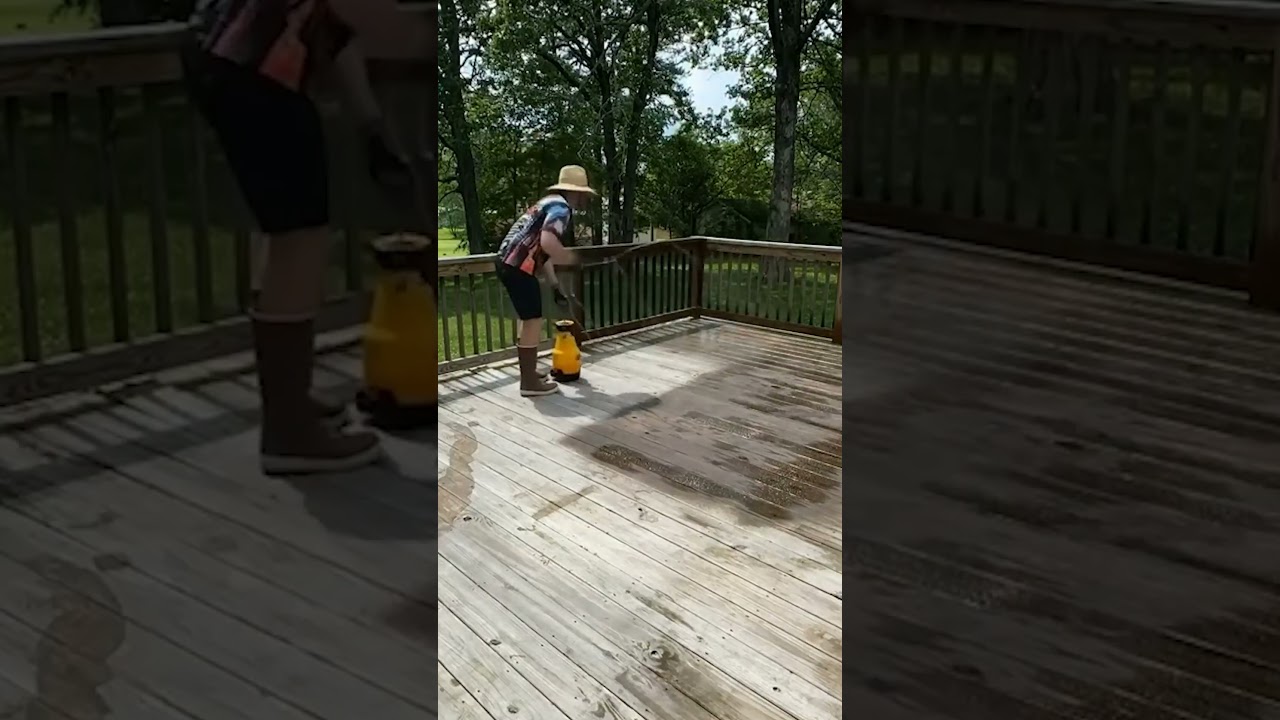 how to wash a deck like a pro