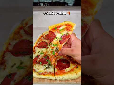 HIGH PROTEIN, HEALTHY & DELICIOUS CHEESY PEPPERONI PIZZA  🍕