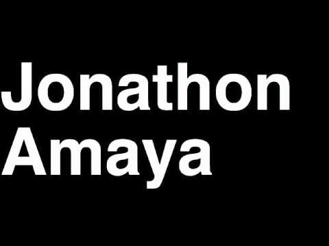 How to Pronounce Jonathon Amaya New Orleans Saints NFL Football Touchdown TD Tackle Hit Yard Run