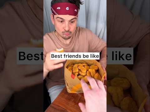How to enjoy CHICKEN NUGGETS and bbq SAUCE with your best friend properly?😎❤️🍗| CHEFKOUDY