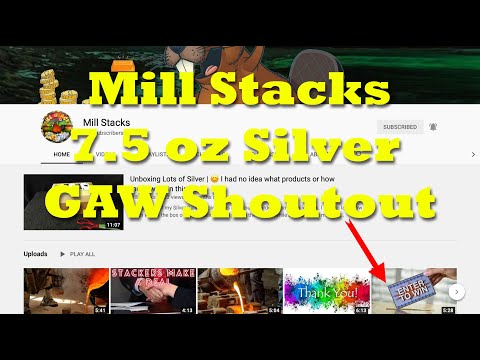 Mill Stacks 750 Sub - 7.5oz Silver GAW