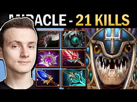 Slark Dota Gameplay Miracle with 21 Kills and 1200 XPM