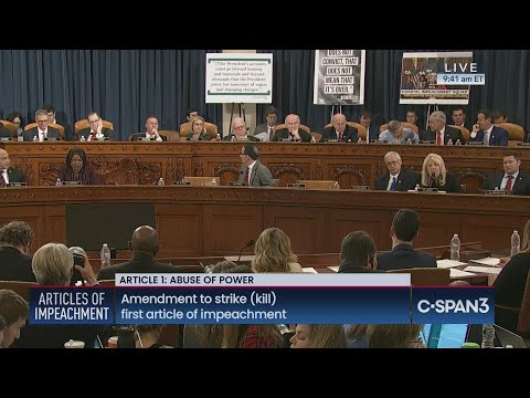 House Judiciary Committee Debates on Articles of Impeachment