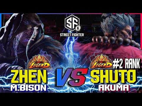 SF6 ▰ ZHEN (M. Bison) vs SHUTO (2 Ranked Akuma) ▰ Street Fighter 6 High Level Gameplay