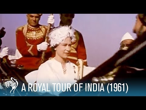 Queen Elizabeth II and Prince Philip tour in India 1961 (Jaipur)