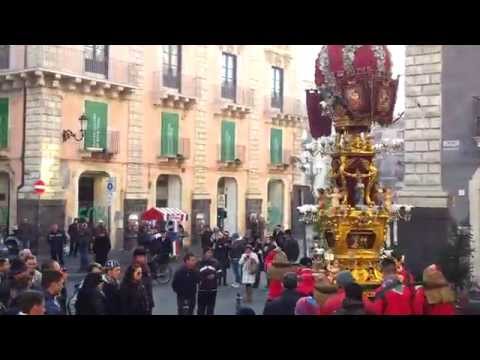 26-01-2014 Uscita ufficiale candelora Circolo Cittadino S.Agata PARTE 1.