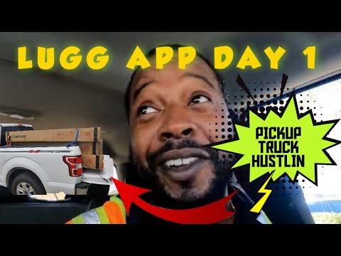 1st Day w/ LUGG APP Pickup Truck Work- Delivery Service-Daily Vlog